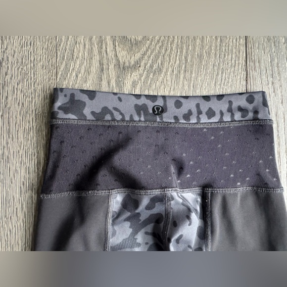 Lululemon Just Breathe Pant in Animal Swirl Deep Coal Light / Black - Picture 6 of 9